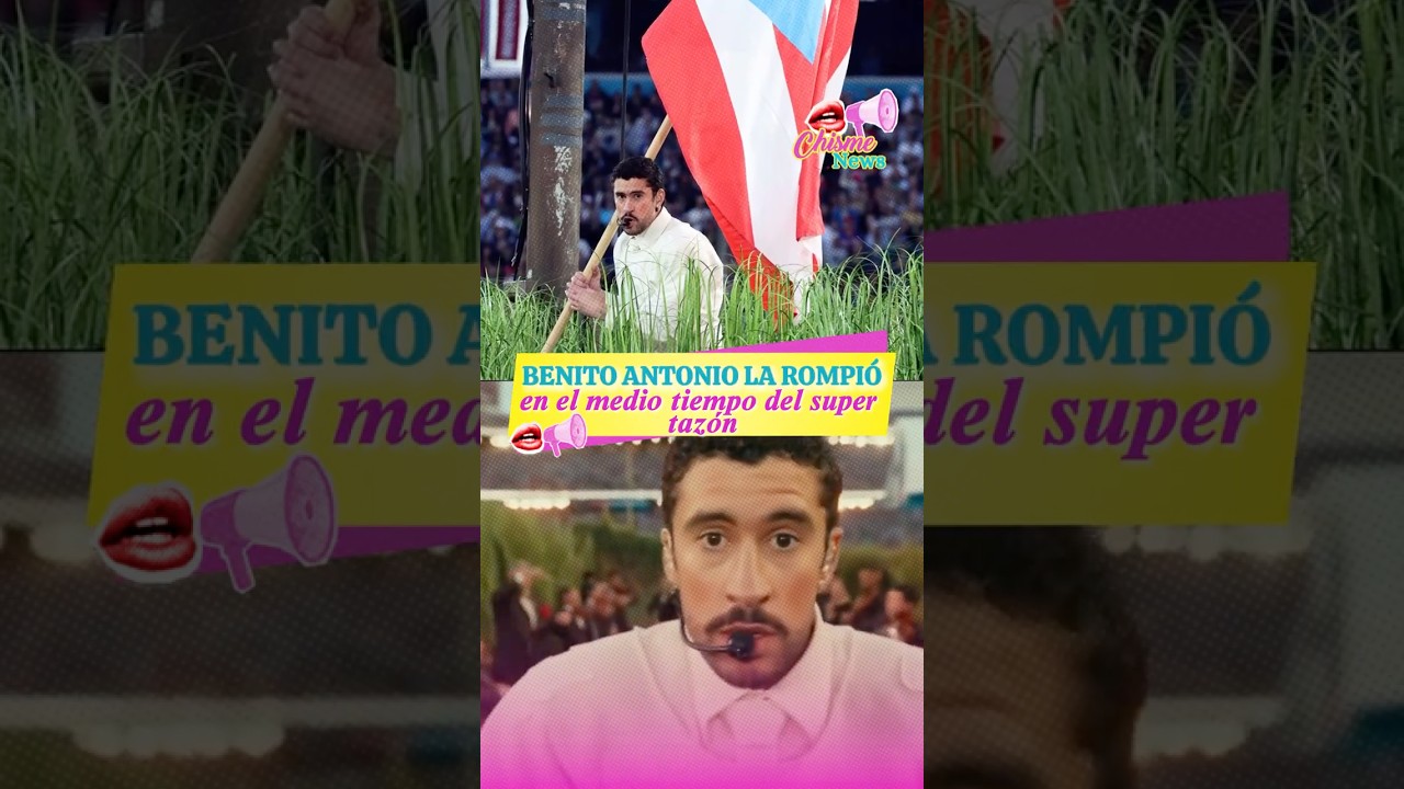 BAD BUNNY hizo historia en el Super taz&oacute;n #badbunny #superbowl