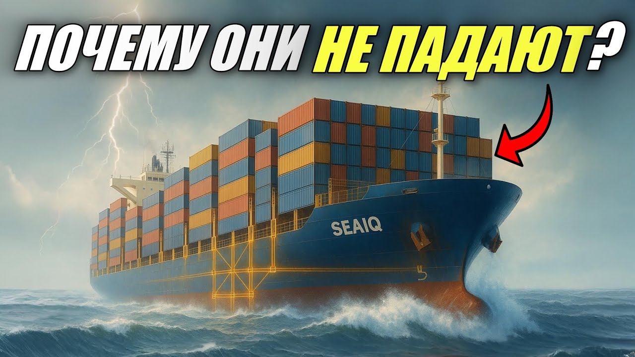 Почему КОНТЕЙНЕРЫ не падают в море?