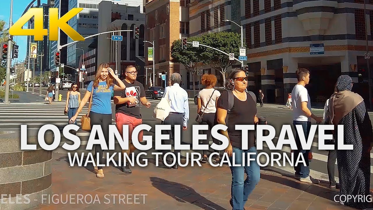 LOS ANGELES TRAVEL #3 - USA, WALKING TOUR (2 HOURS), 4K(60FPS) - UHD (Full Version)