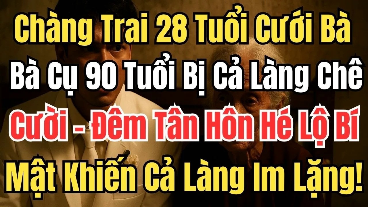 Chàng Trai 28 Tuổi Cưới Bà Cụ 90 Tuổi – Đêm Tân Hôn Hé Lộ Bí Mật Khiến Cả Làng Im Lặng!