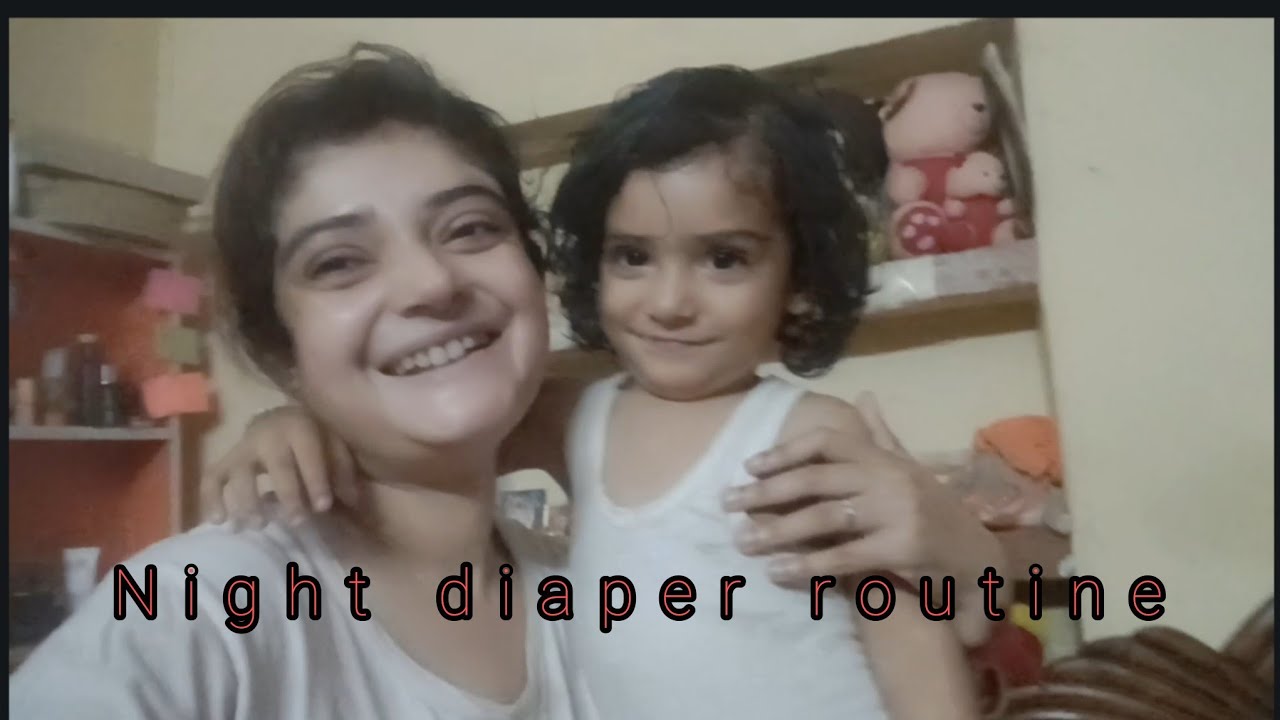 Real Night Time Diaper Routine