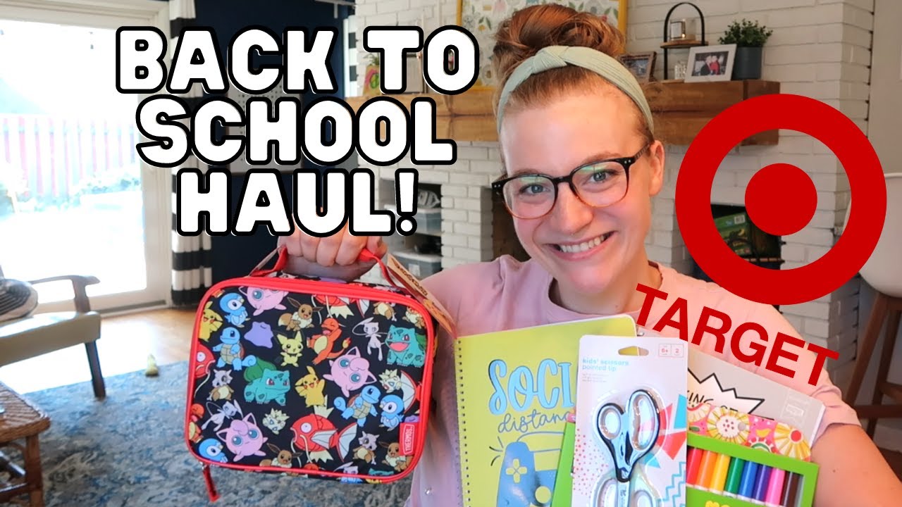 BACK TO SCHOOL TARGET HAUL! KINDERGARTEN & FIRST GRADE SCHOOL SUPPLIES, CLOTHES AND MORE!