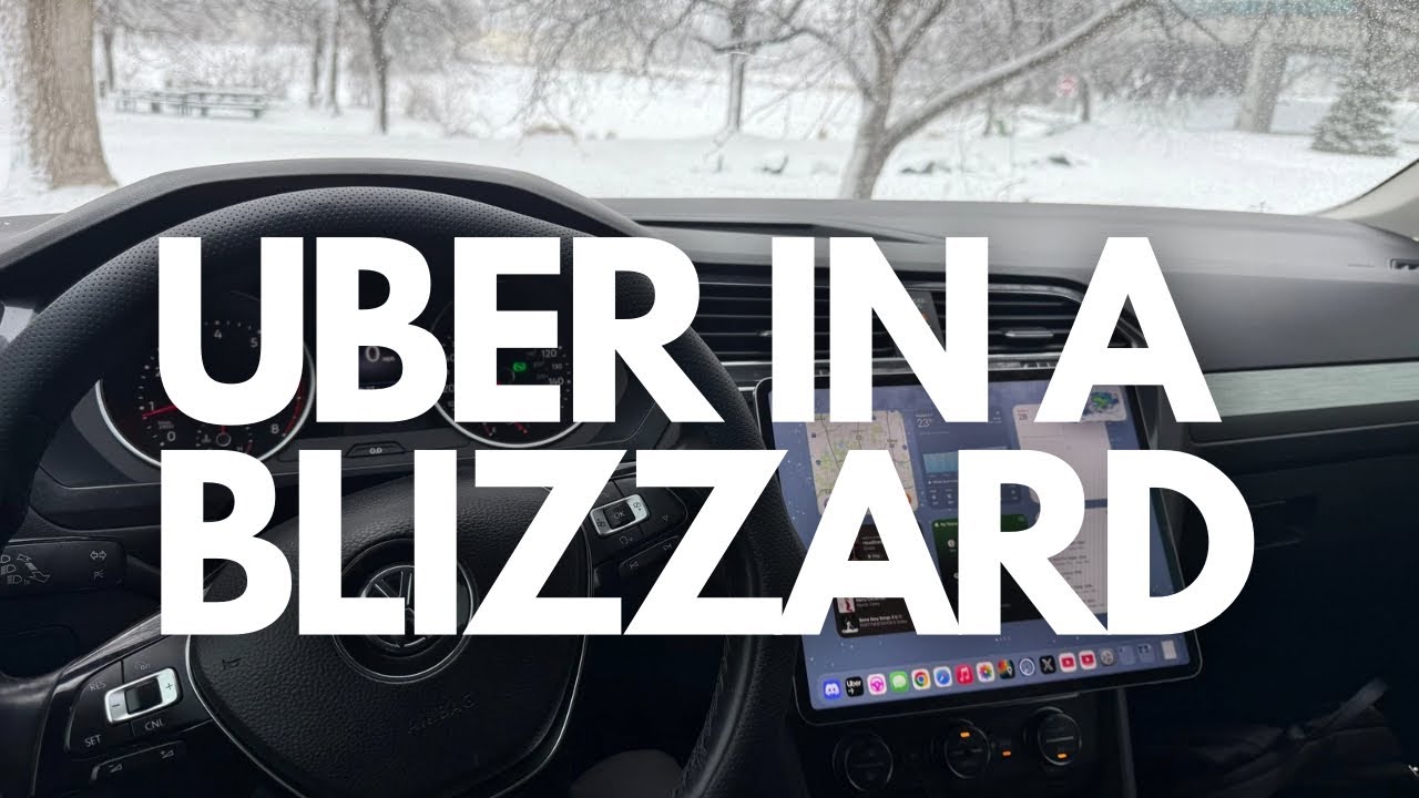 Работа водителем Uber во время метели