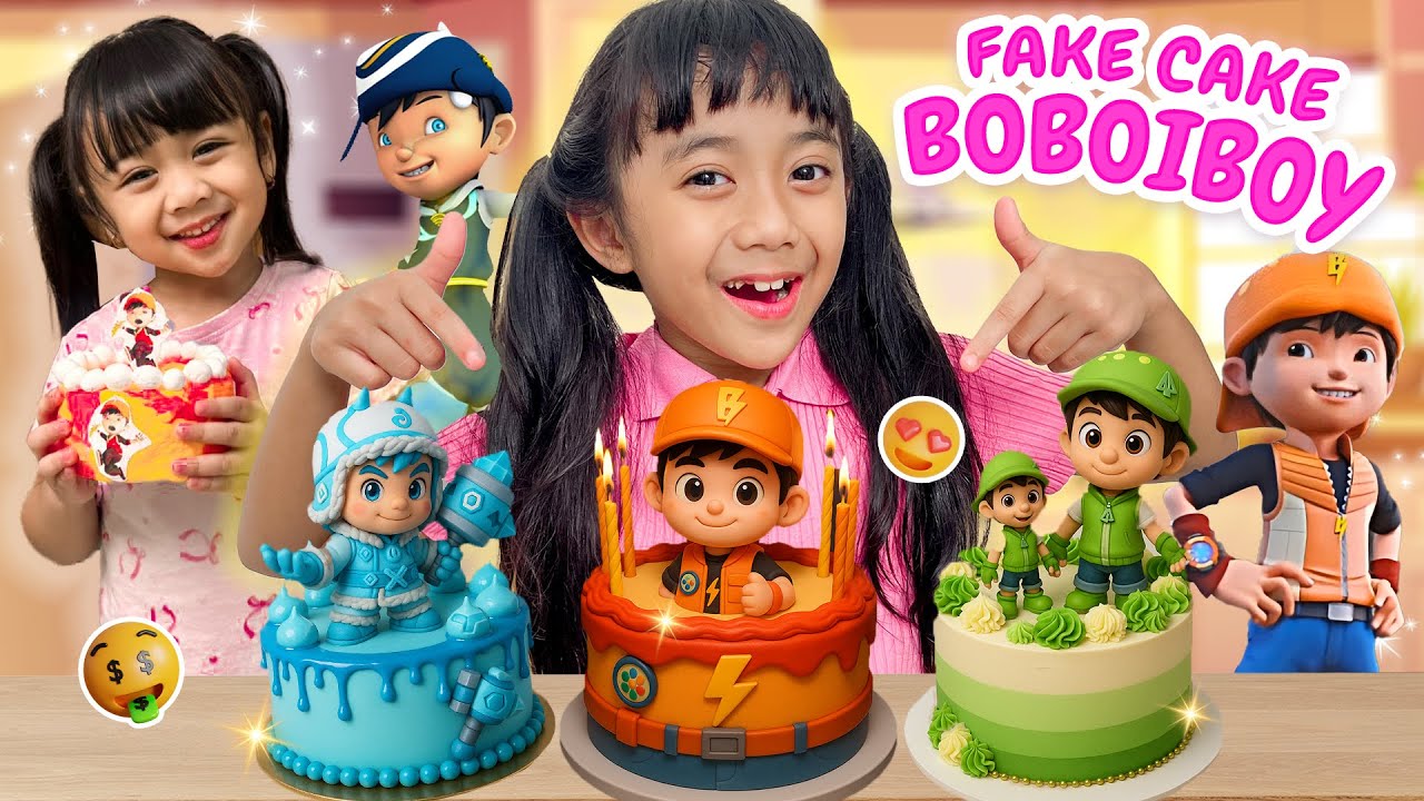 BOBOIBOY ULANG TAHUN ‼️ SAMANTHA AUDREY BIKIN KEJUTAN KUE SPESIAL SUPER LUCU 😍