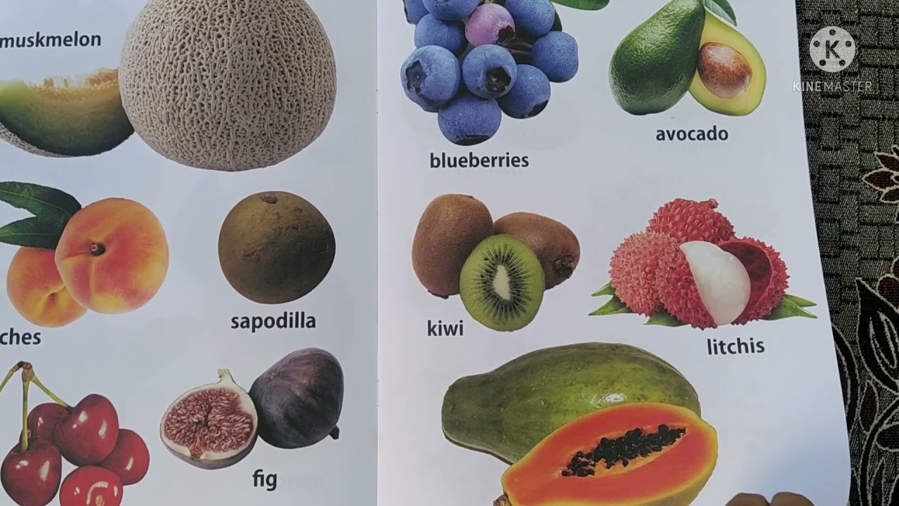 kids fruits and vegetables book