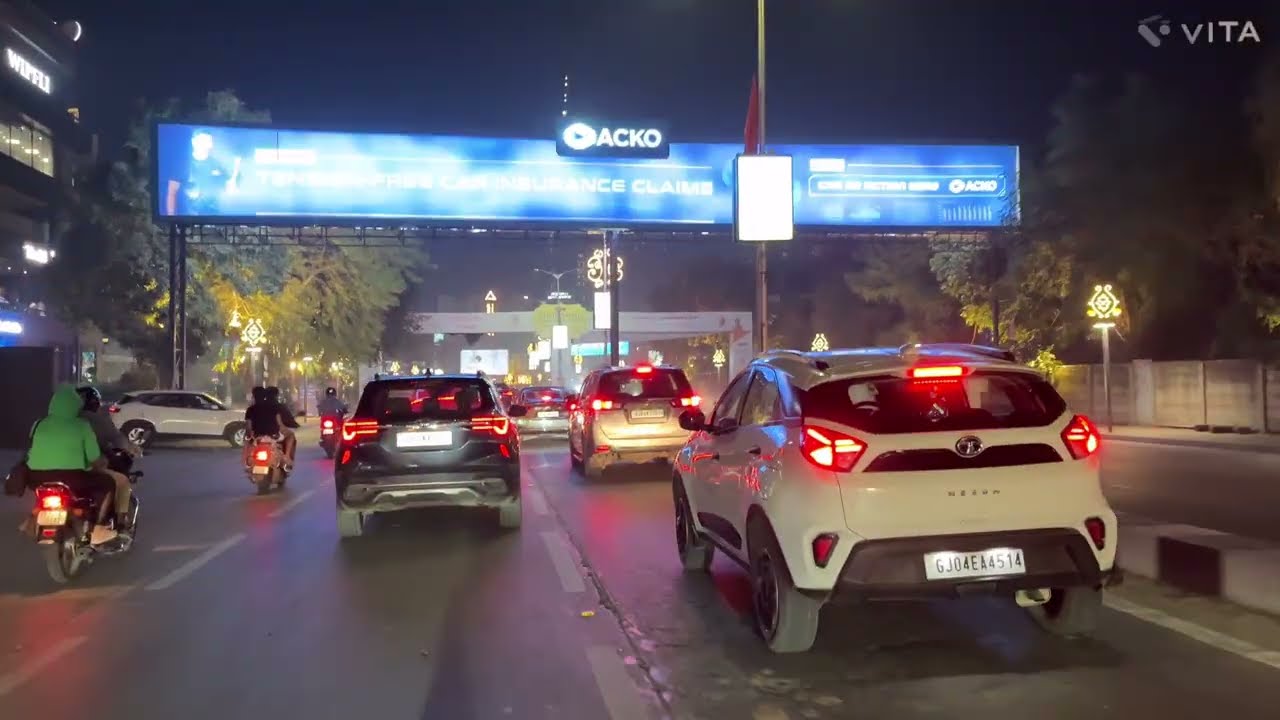 ￼ Sindhu Bhavan Road, 2025, shopping festival video, Ahmedabad, Merry Christmas