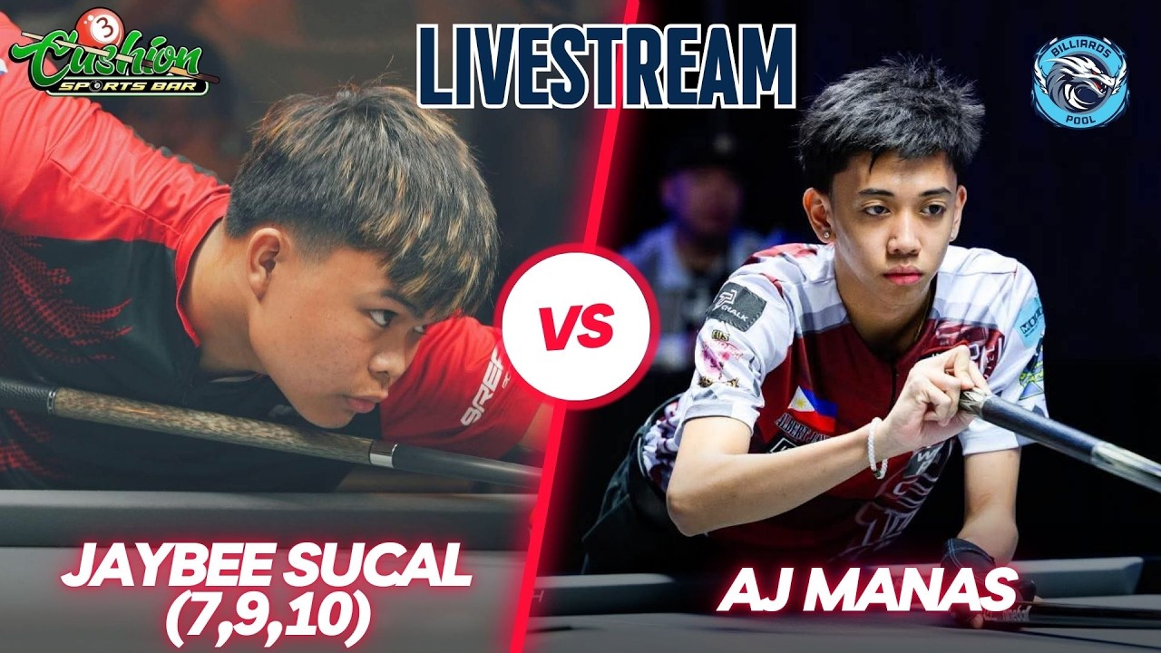 🔴BILLIARDS | AJ MANAS VS JAYBEE SUCAL (7,9,10) | RACE 17