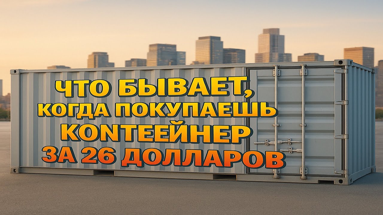 Аукцион контейнеров. Склад за 26 $