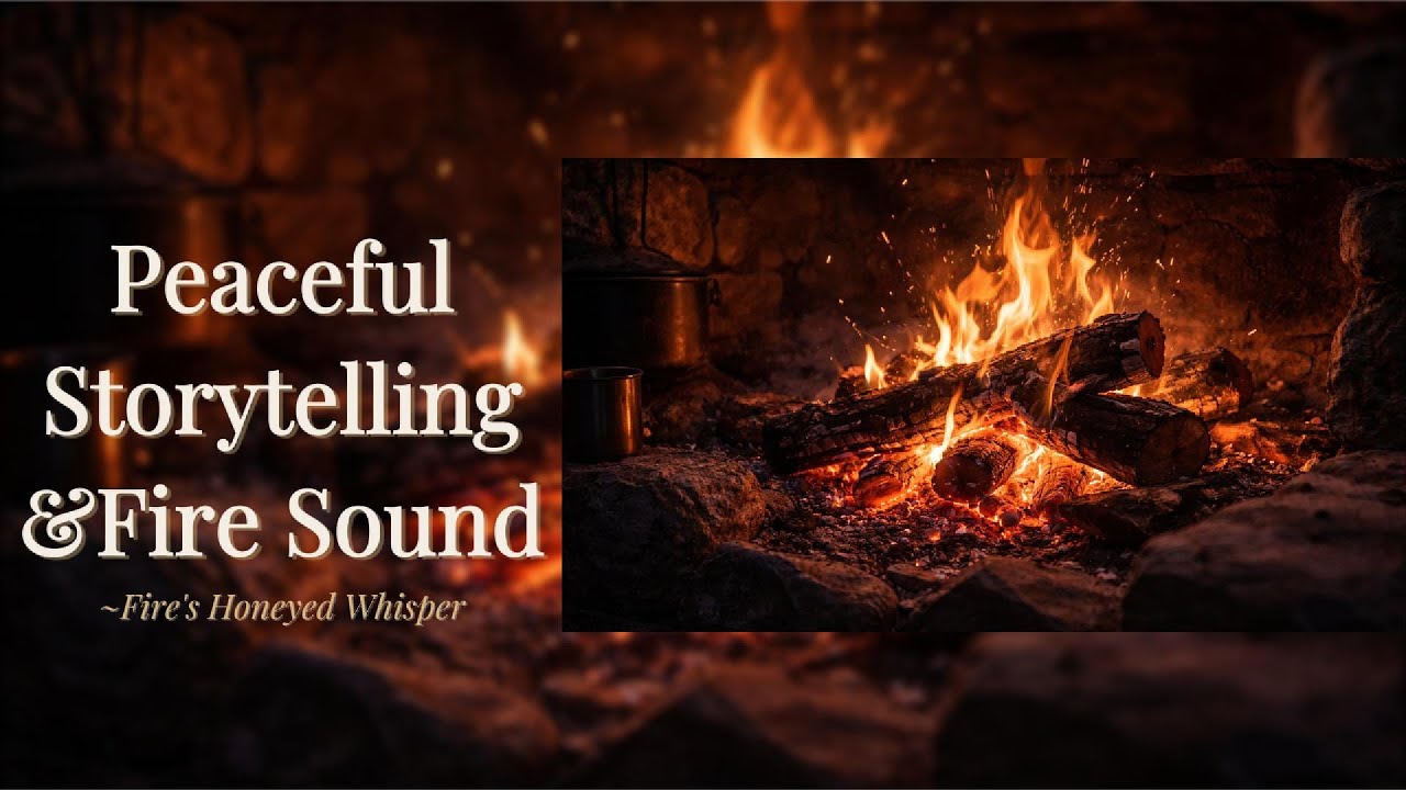 Warm Fireplace Sounds for Peaceful Sleep — Fire’s Honeyed Whisper