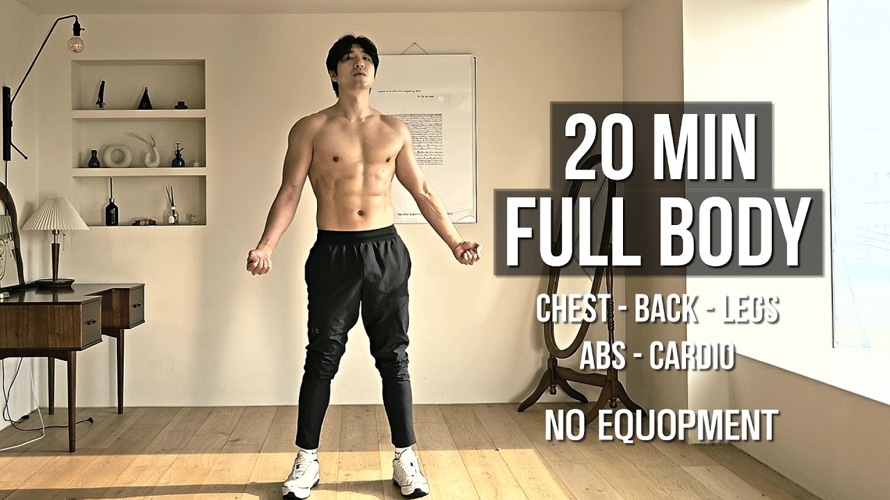 20-минутная тренировка всего тела | Без оборудования | 20 Min FULL BODY WORKOUT | No Equipment