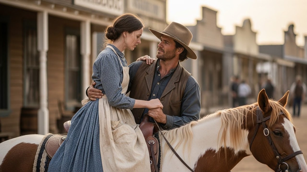 She Was Too Weak To Mount Her Own Horse, The Cowboy Lifted Her Gentle As A Whisper