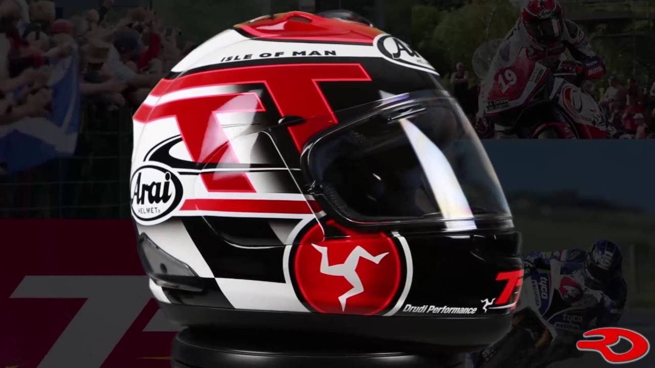 Arai Corsair-X Isle of Man TT Limited Edition 2016 Helmet 360 View