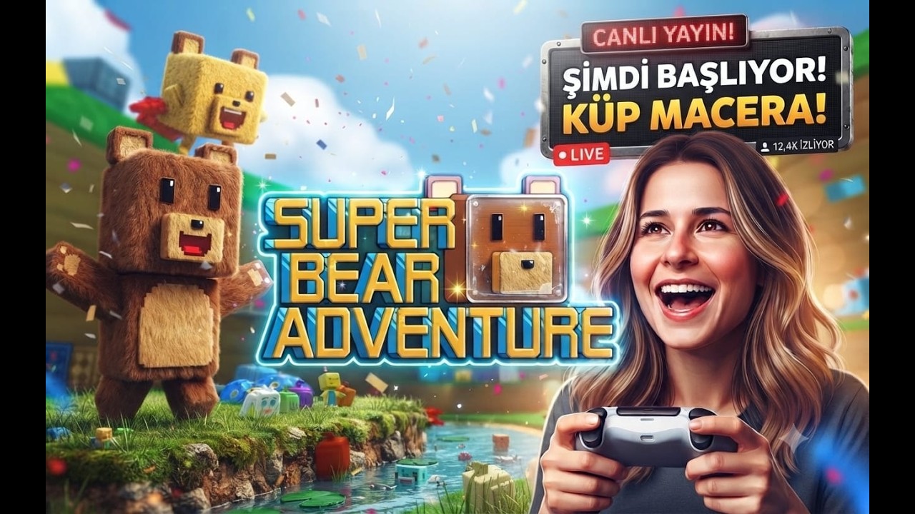 SUPER BEAR ADVENTURE OYNUYORUZ ❤️👍Canlı Yayın ( YaTutarsa)
