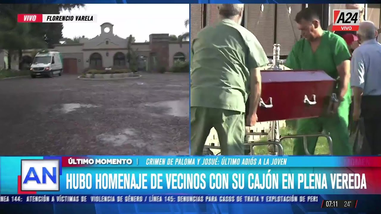 ⚫️ Crimen de Paloma y Josué en Florencio Varela: el último adiós a la joven