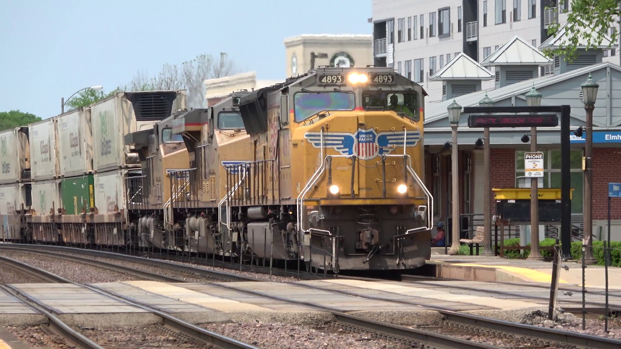 The Busy Rails of Elmhurst Illinois UPRR Chicago West Line