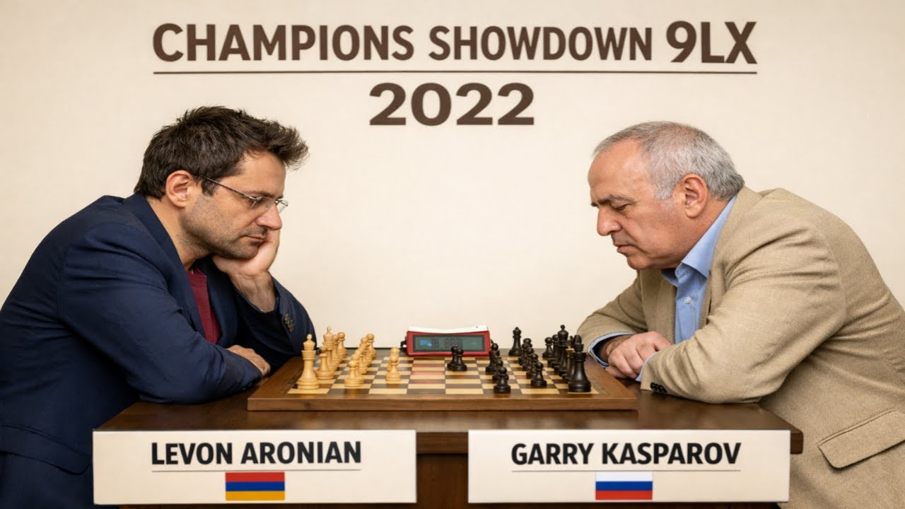 Levon Aronian vs Garry Kasparov - Champions Showdown 9LX, 2022