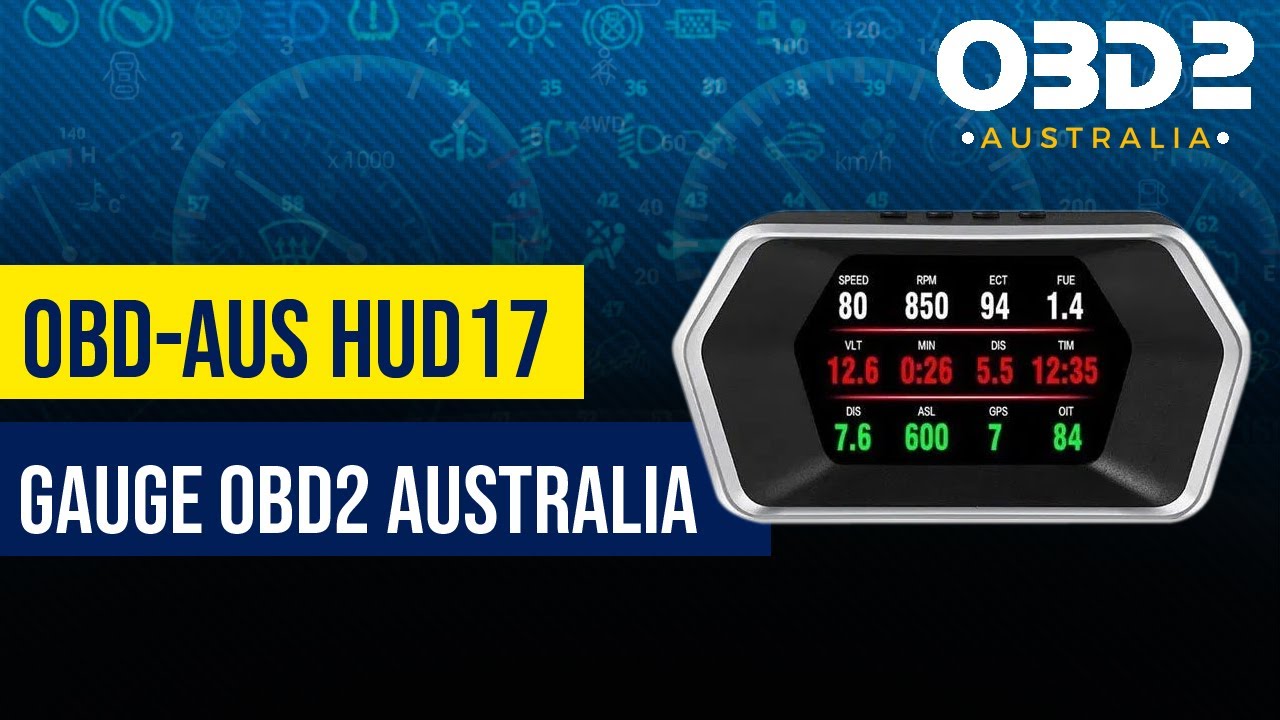 OBD-AUS HUD17 Gauge OBD2 Australia
