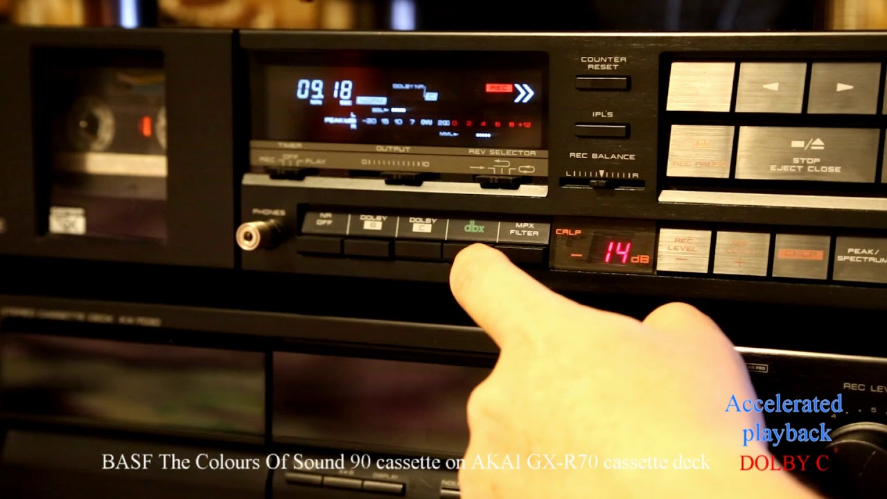 AKAI GX-R70 cassette deck with BASF 