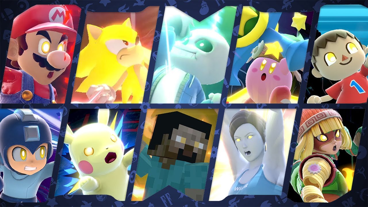 All Final Smashes (Steve update) | Super Smash Bros. Ultimate ᴴᴰ