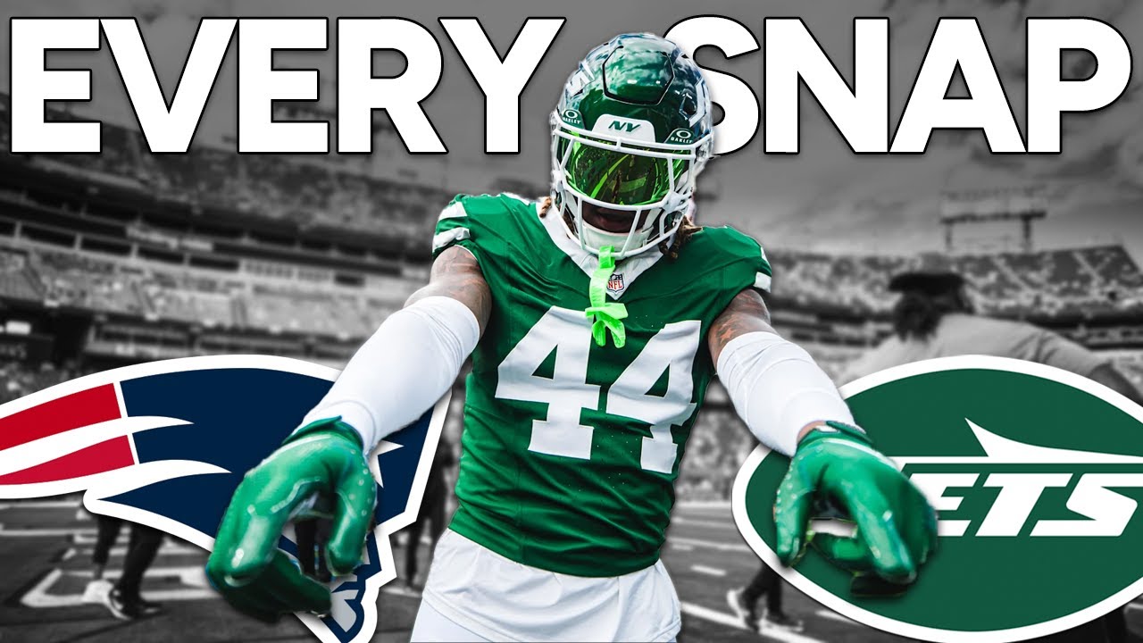 Jamien Sherwood EVERY SNAP - Jets vs Patriots Highlights - All 22