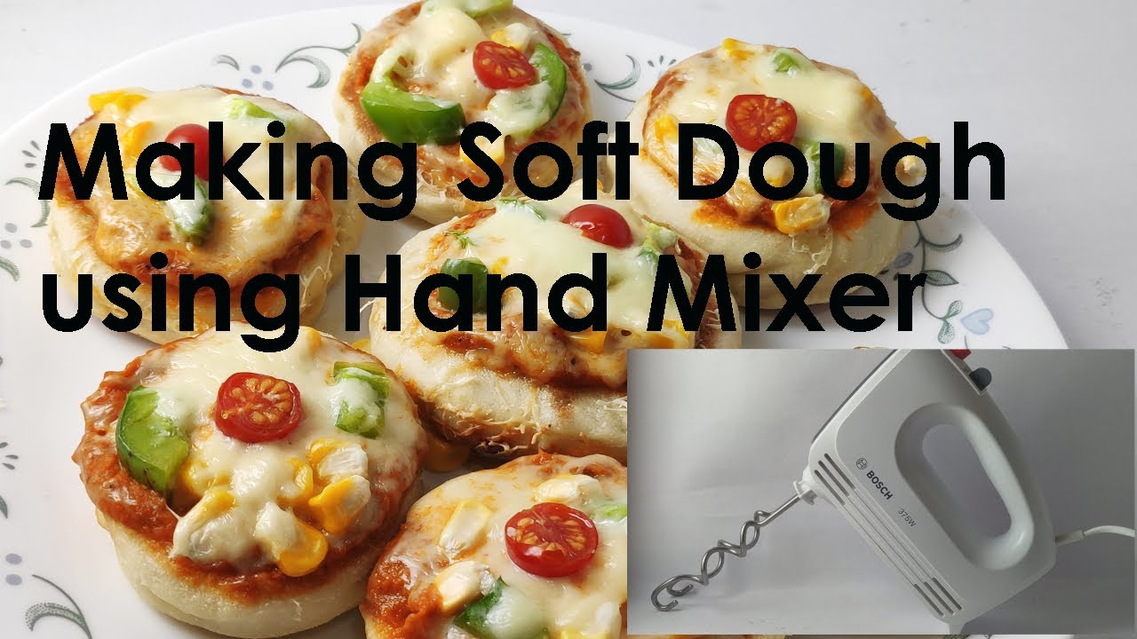 How to make dough with a hand mixer-Kneading Hooks-Mini Pizza on Tawa-Quick and Easy Pizza Recipe#50