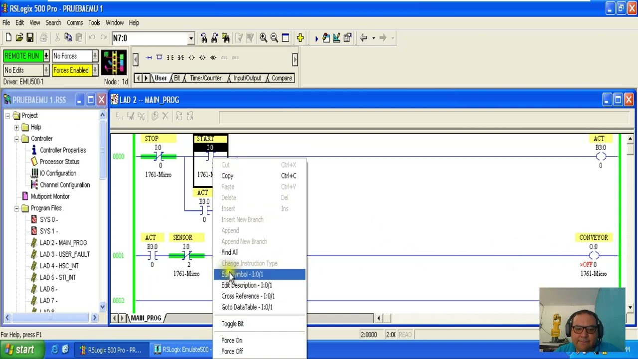 Ejercicios Basicos RS Logix 500