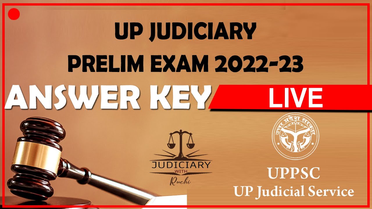 UP Judiciary Exam Solution 2022-23 (UP PCS J)  Answer Key