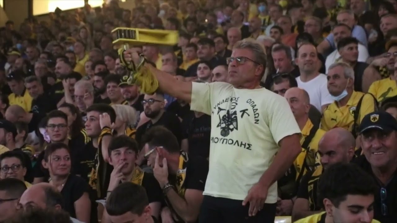 Γήπεδο ΑΕΚ - Αγιά Σοφιά: Μοναδικές στιγμές στις κερκίδες με τον Εθνικό Ύμνο | newsbomb.gr
