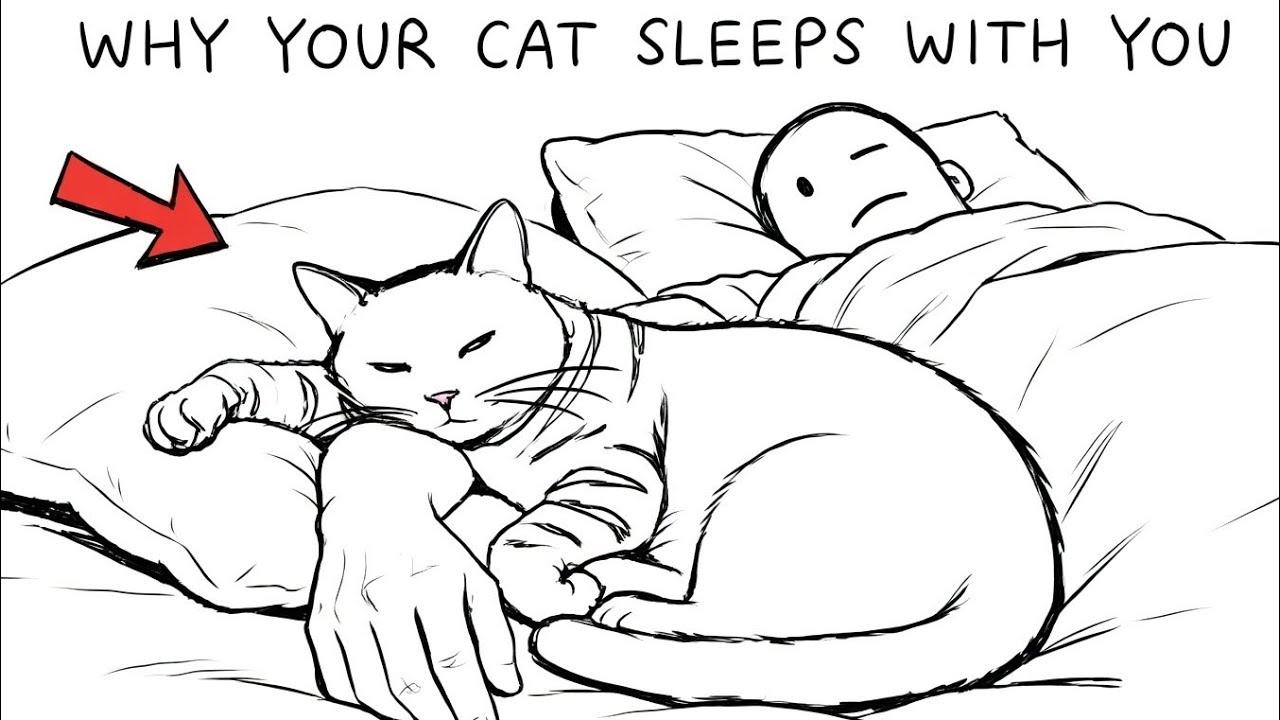 If your cat sleeps with you, it’s trying to tell you something. 🐱 