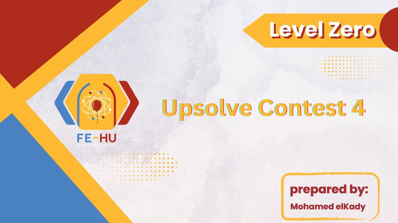 Level 0 2026 - Upsolve Contest 4 | Ad-Hocs
