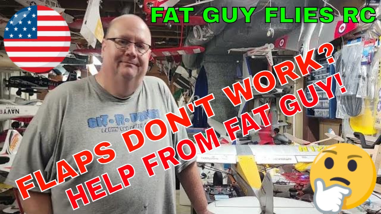 MY RC PLANE'S FLAPS DON'T WORK! HELP ME FAT GUY!  by Fat Guy Flies RC