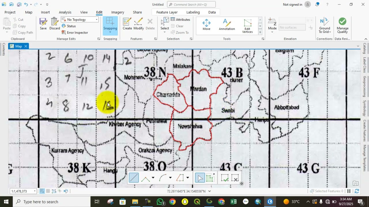 Как оцифровать карту в ArcGIS Pro/Оцифровка объектов в Arc Pro