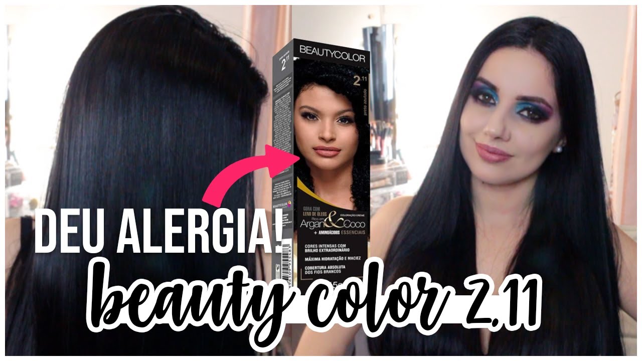 Deu tudo errado! - Testei a Beauty Color 2.11 Preto Azulado!