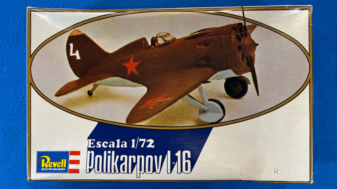 Revell  Kikoler 1978 Polikarpov I-16 Vintage Model Airplane Kit From Brazil Review Unboxing