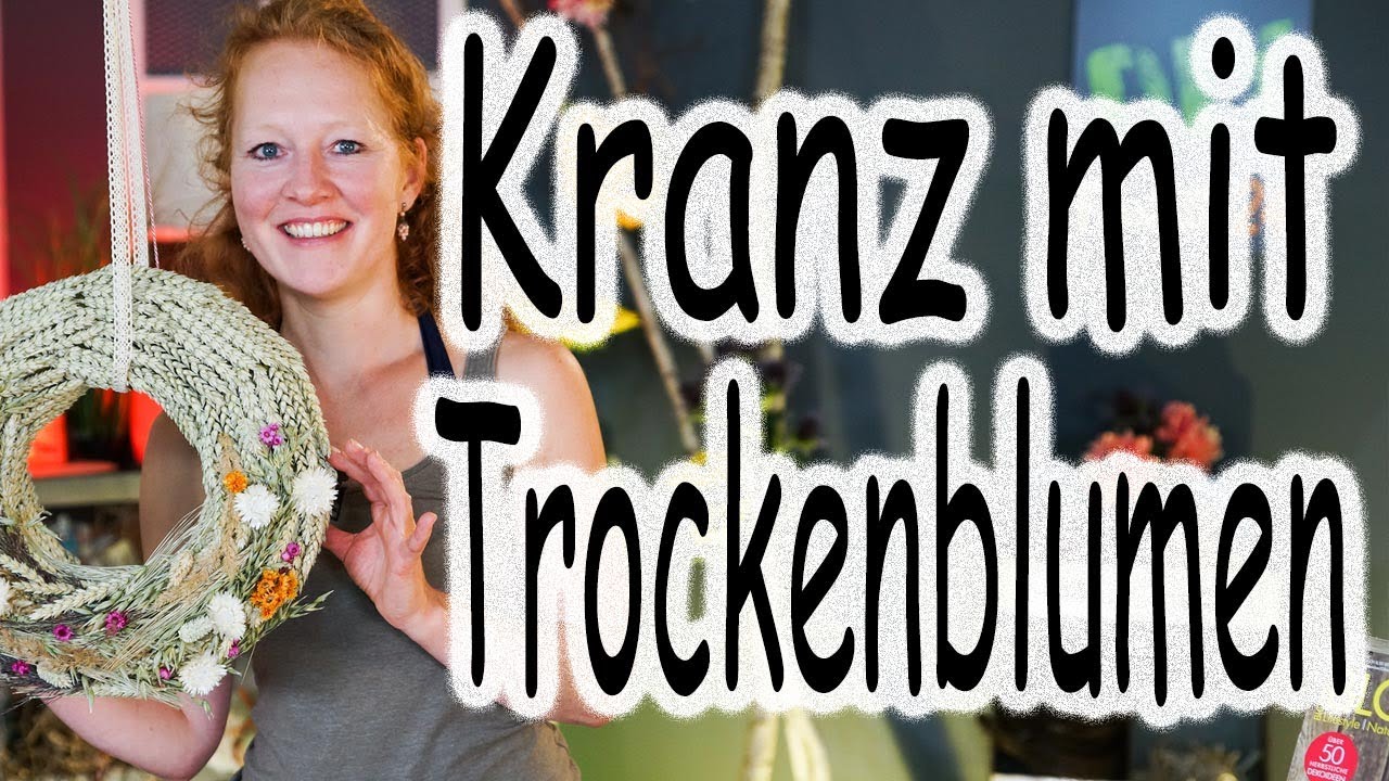 DIY: Getreidekranz mit Getreide | Kranz binden aus getrockneten Blumen