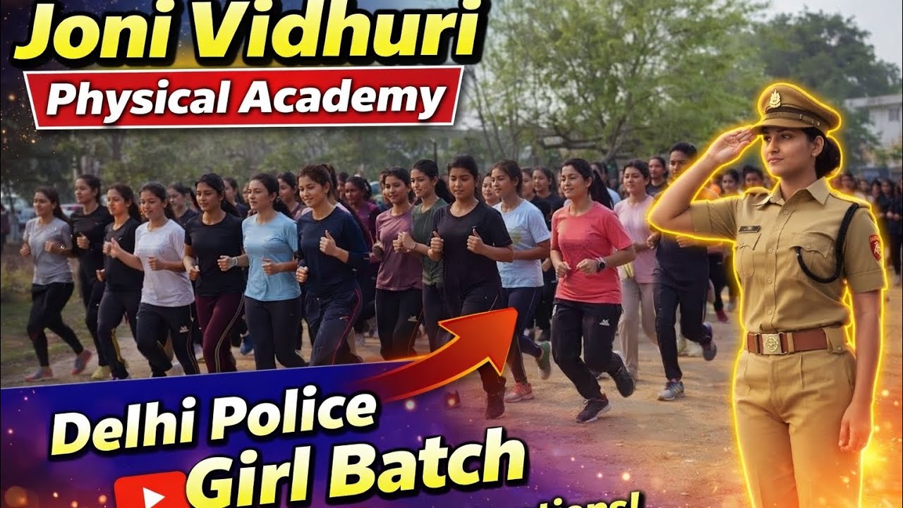 1km delhi police girl batch #viralvideo 