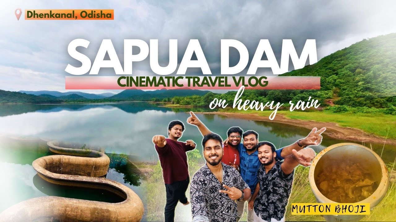 Beauty of Sapua Dam🌿 Surprised Us 🤯🌧️ | Heavy Rain + Mutton Bhoji 😍 | A Cinematic Travel Vlog