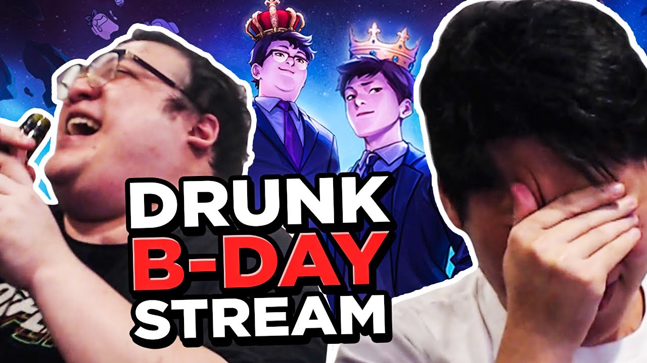 drunk birthday stream with toast ... gift opening, TFT, Just Chatting ....