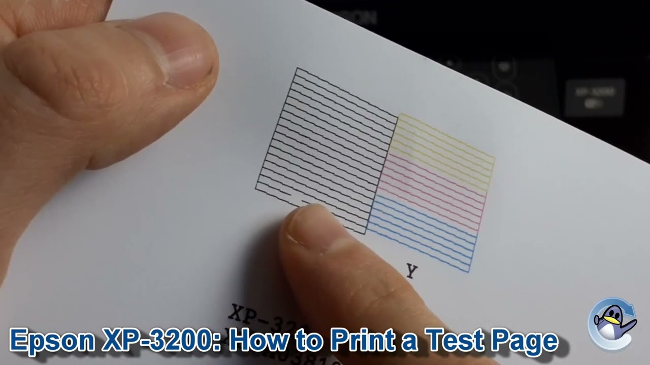 Epson XP-3200: как распечатать тестовую страницу проверки дюз