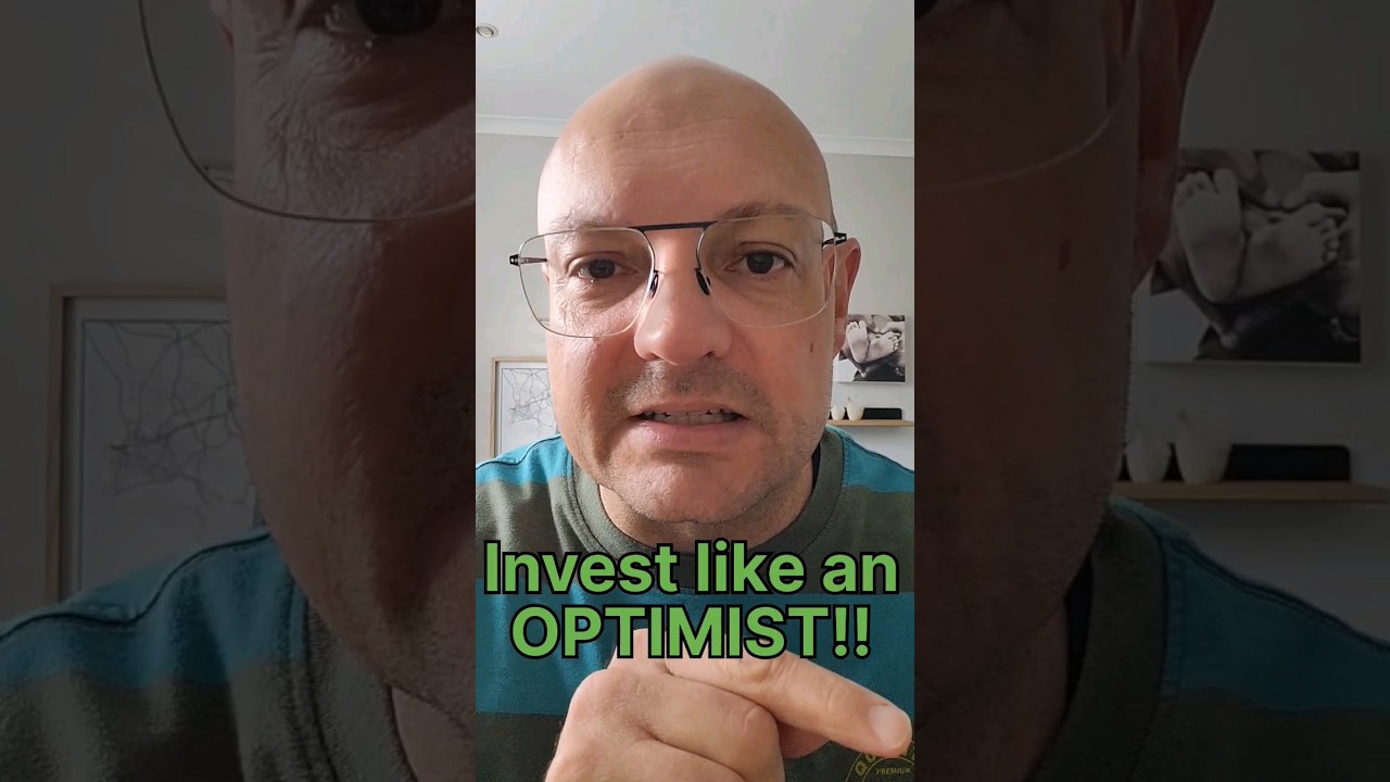 Invest like an OPTIMIST! #investing #stayinvested #longterm #optimism