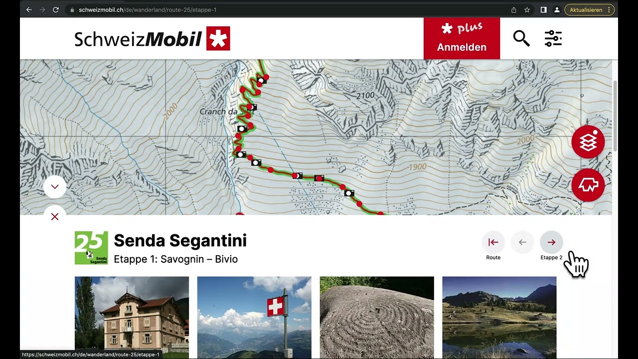 Highlights der neuen SchweizMobil-Website