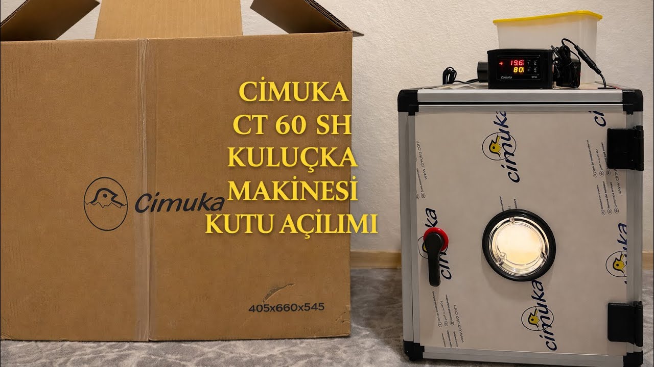 CIMUKA CT 60 SH MODELİ KULUÇKA MAKİNESİ KUTU AÇILIMI VE KURULUMU! #kuluçkamakinesi #incubator 