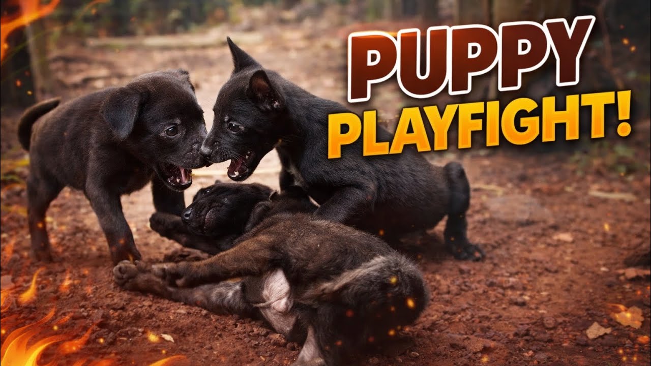 These Puppies Never Sit Still! Always Play-Fighting and Full of Energy 🐶⚡