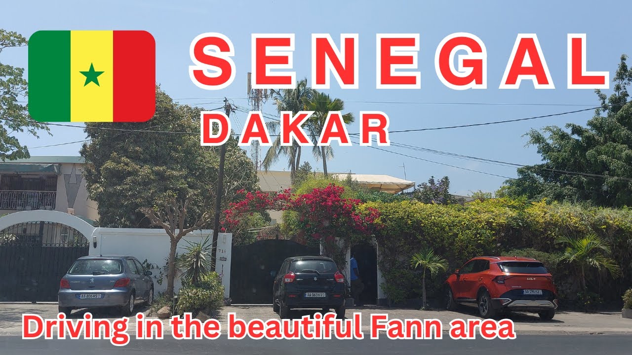 Driving in the beautiful area of Fann #dakar #senegal #africa #residential