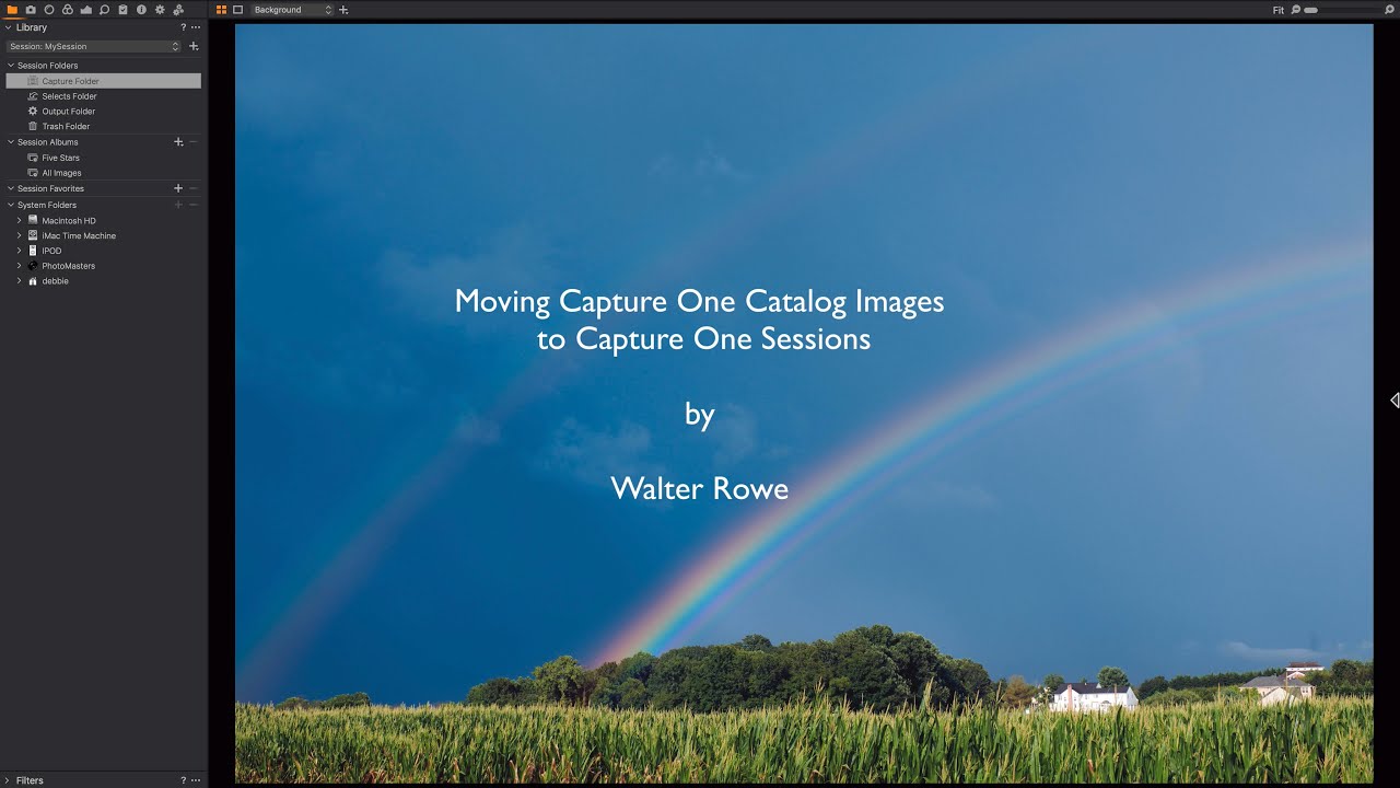 Migrating Images from Catalogs to Sessions in Capture One