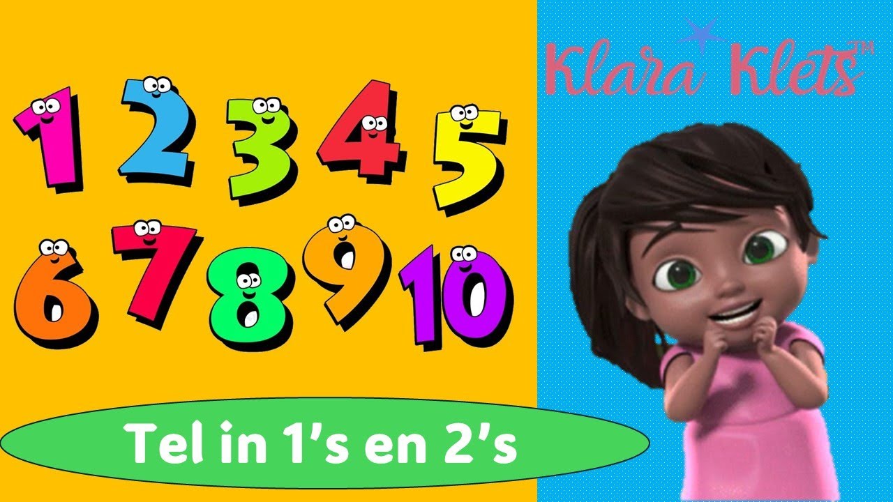 Tel in 1's en 2's tot by 10 en terug.