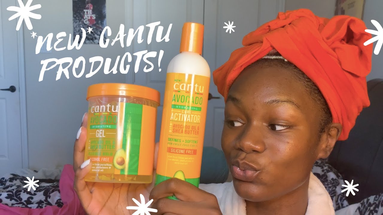 TRYING THE *NEW* Cantu Avocado Curl Activator & Hydrating Gel👀