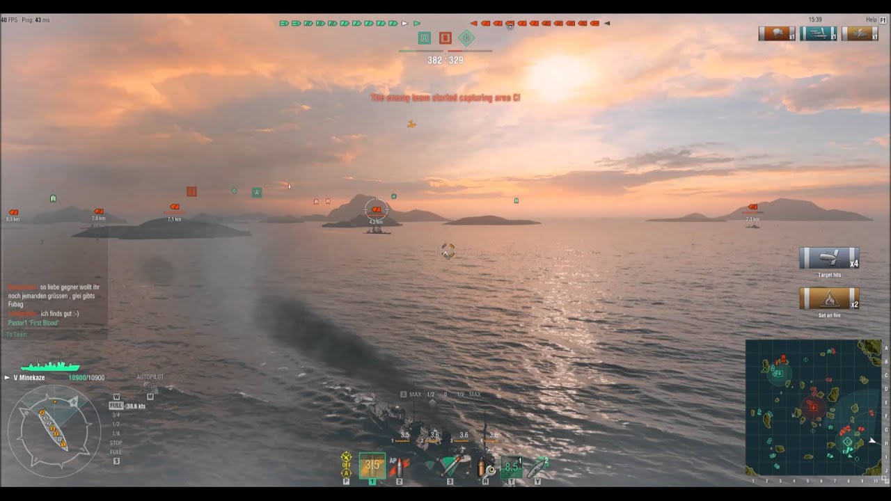 World of Warships - Minekaze, switching back to the less ranged torpedoes