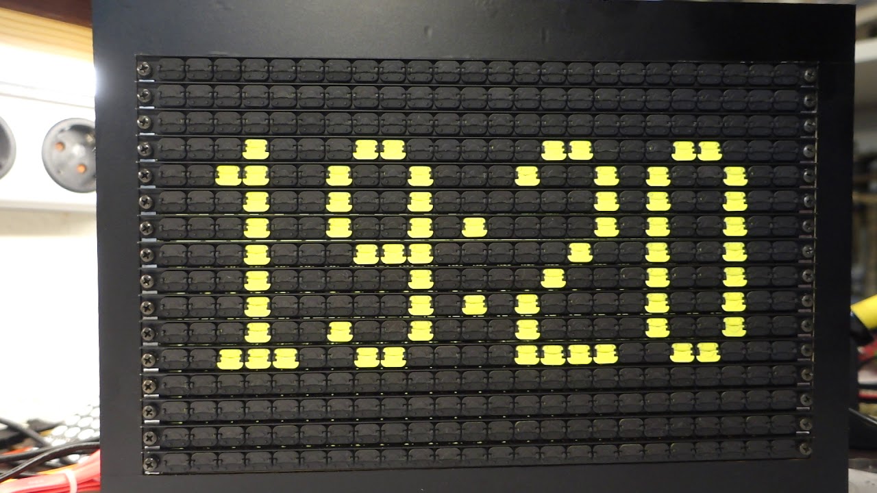 Flip-Dot clock with arduino