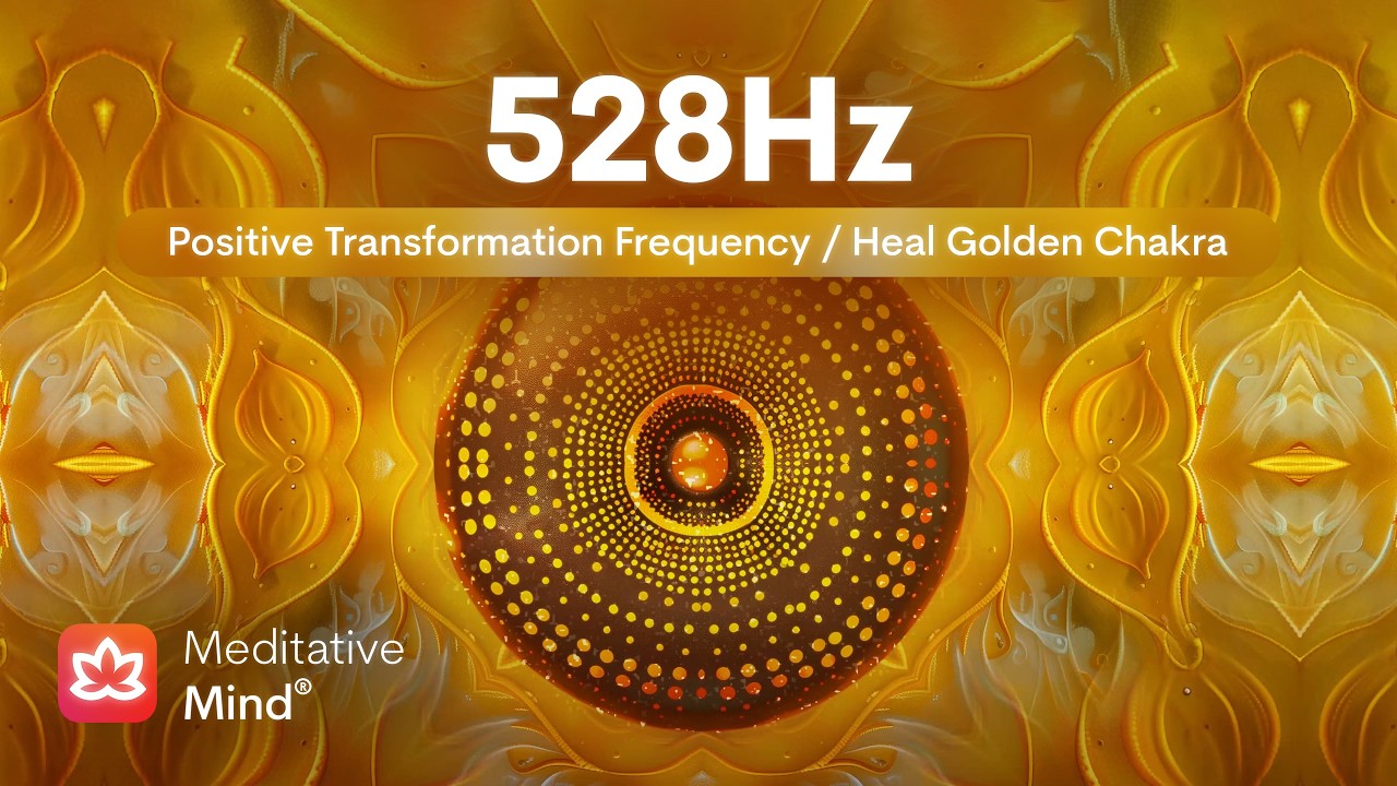 528Hz | Heal GOLDEN Chakra 🟡 | Bring Positive Transformation | Ambient Awakening Hang Drum Music